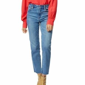 HABITUAL Jeans Lilly High Rise Distressed Raw Hem Sapphire